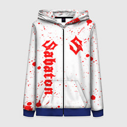 Толстовка на молнии женская SABATON, цвет: 3D-синий