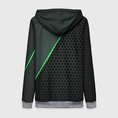 Женская толстовка на молнии Alfa Romeo / 3D-Меланж – фото 2