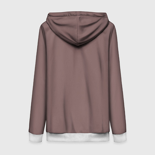 Женская толстовка на молнии Снегирь / 3D-Белый – фото 2