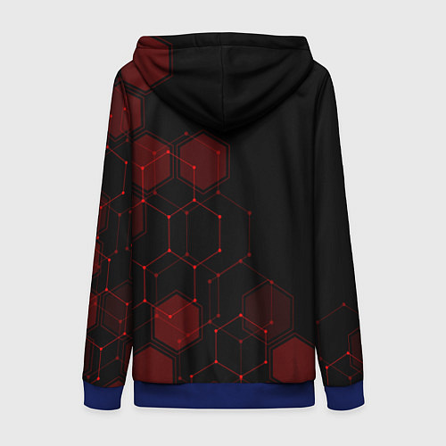 Женская толстовка на молнии UMBRELLA CORP / 3D-Синий – фото 2