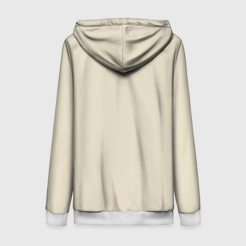 Женская толстовка на молнии Настоящие Черепашки / 3D-Белый – фото 2