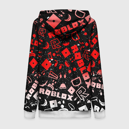 Женская толстовка на молнии Roblox / 3D-Белый – фото 2