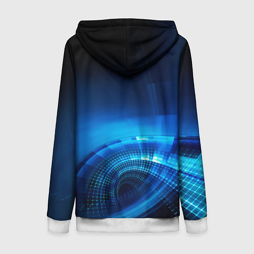 Женская толстовка на молнии MAZDA / 3D-Белый – фото 2