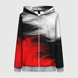 Женская толстовка на молнии ПЕРЬЯ