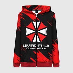 Женская толстовка на молнии Umbrella Corporation