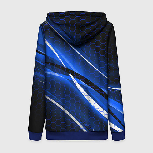 Женская толстовка на молнии MASS EFFECT N7 / 3D-Синий – фото 2