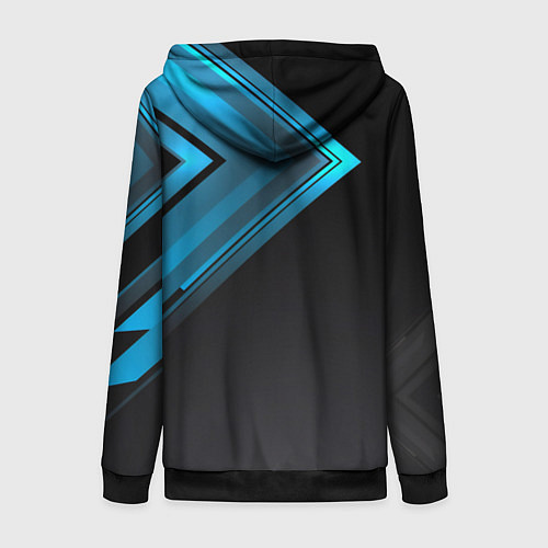 Женская толстовка на молнии Volkswagen / 3D-Черный – фото 2