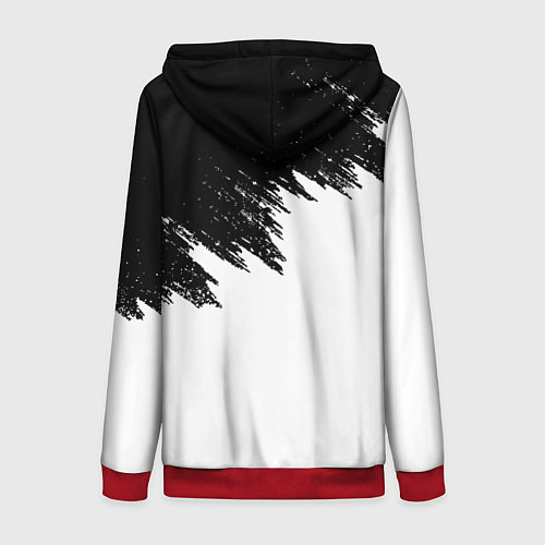 Женская толстовка на молнии MASS EFFECT N7 / 3D-Красный – фото 2