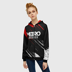 Толстовка на молнии женская METRO EXODUS, цвет: 3D-черный — фото 2
