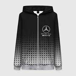 Толстовка на молнии женская Mercedes-Benz, цвет: 3D-меланж