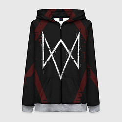 Толстовка на молнии женская WATCH DOGS LEGION, цвет: 3D-меланж