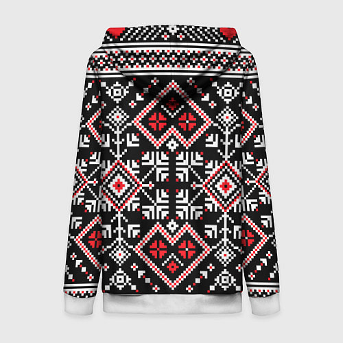 Женская толстовка на молнии Лес мой храм / 3D-Белый – фото 2