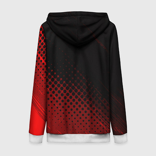 Женская толстовка на молнии JAWA / 3D-Белый – фото 2