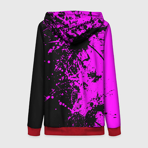 Женская толстовка на молнии Чёрная магия / 3D-Красный – фото 2