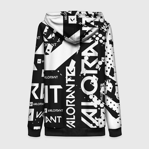 Женская толстовка на молнии Valorant / 3D-Черный – фото 2