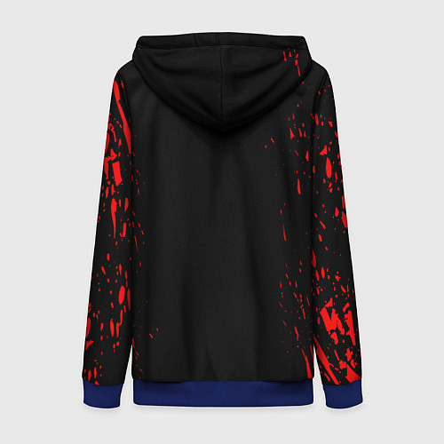 Женская толстовка на молнии CHICAGO BULLS / 3D-Синий – фото 2