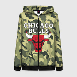 Женская толстовка на молнии CHICAGO BULLS