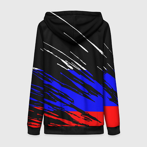 Женская толстовка на молнии Русский Стиль / 3D-Черный – фото 2