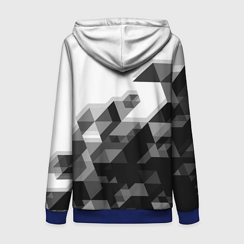 Женская толстовка на молнии TOYOTA / 3D-Синий – фото 2