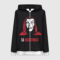 Толстовка на молнии женская VALORANT, цвет: 3D-белый