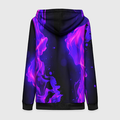 Женская толстовка на молнии MINECRAFT / 3D-Черный – фото 2