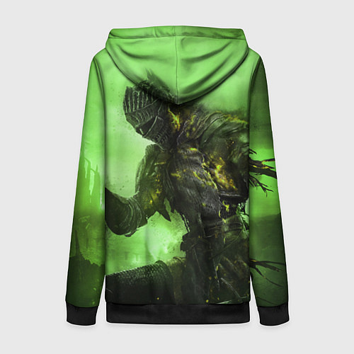 Женская толстовка на молнии DARK SOULS / 3D-Черный – фото 2
