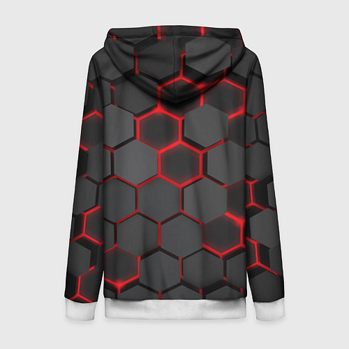 Женская толстовка на молнии Valorant / 3D-Белый – фото 2