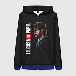 Женская толстовка на молнии БУМАЖНЫЙ ДОМ