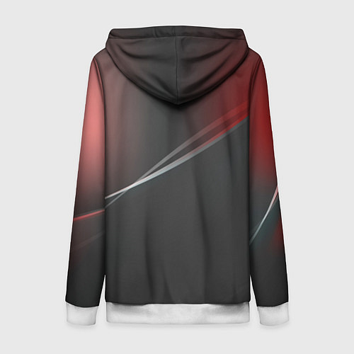 Женская толстовка на молнии AUDI / 3D-Белый – фото 2