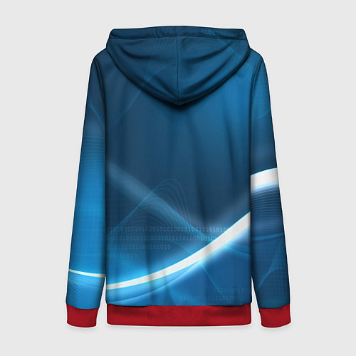 Женская толстовка на молнии TOYOTA / 3D-Красный – фото 2