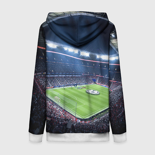 Женская толстовка на молнии FC MILAN / 3D-Белый – фото 2