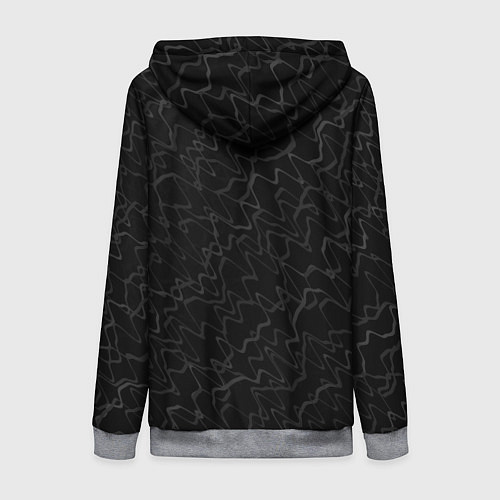 Женская толстовка на молнии Космическая музыка music / 3D-Меланж – фото 2