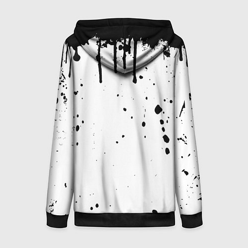 Женская толстовка на молнии The last of us подтеки / 3D-Черный – фото 2