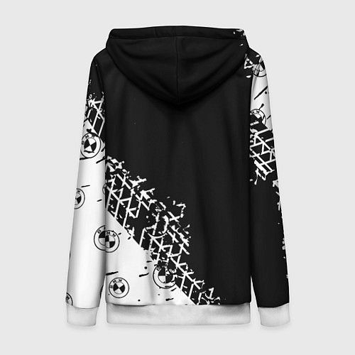 Женская толстовка на молнии BMW БМВ / 3D-Белый – фото 2