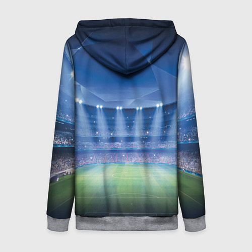 Женская толстовка на молнии Бавария Мюнхен / 3D-Меланж – фото 2