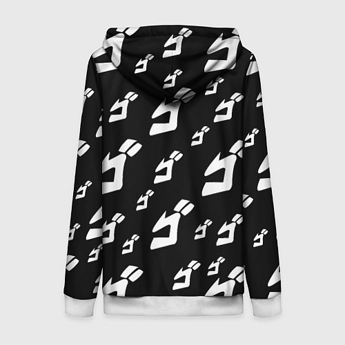 Женская толстовка на молнии JoJo Bizarre Adventure / 3D-Белый – фото 2