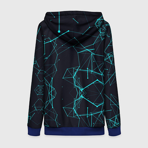 Женская толстовка на молнии Land Rover / 3D-Синий – фото 2