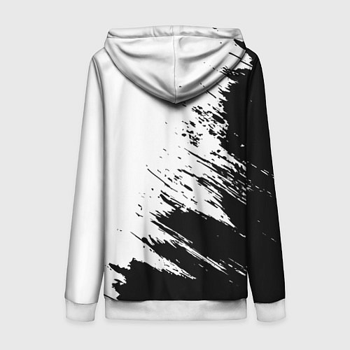 Женская толстовка на молнии METALLICA МЕТАЛЛИКА / 3D-Белый – фото 2