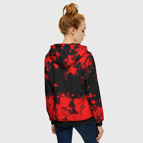 Женская толстовка на молнии DARK SOULS / 3D-Черный – фото 4