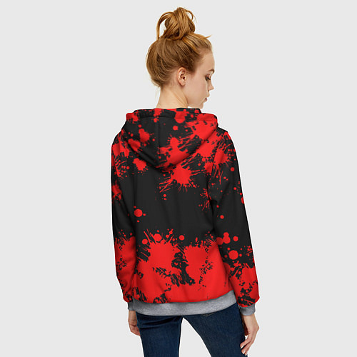 Женская толстовка на молнии DARK SOULS / 3D-Меланж – фото 4
