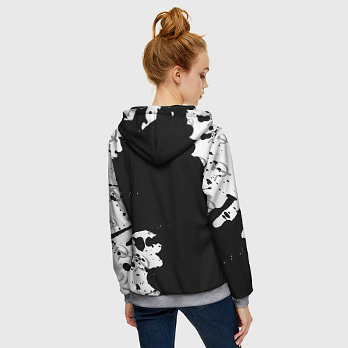 Женская толстовка на молнии СССР USSR / 3D-Меланж – фото 4