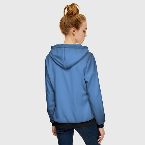 Женская толстовка на молнии КУРТКА САНСА SANS / 3D-Черный – фото 4