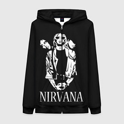 Женская толстовка на молнии NIRVANA