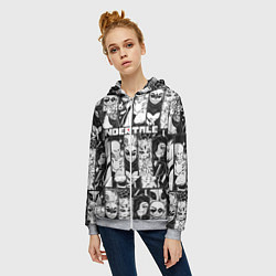 Толстовка на молнии женская UNDERTALE, цвет: 3D-меланж — фото 2
