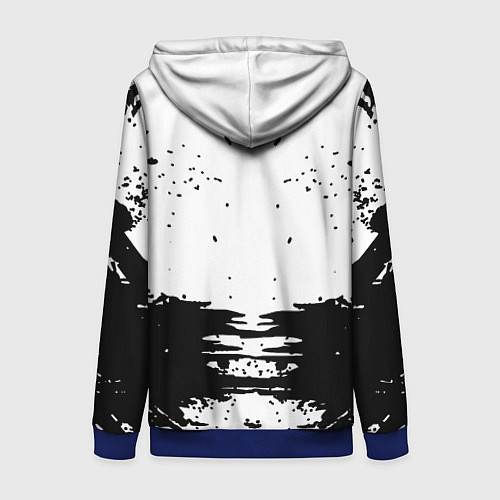 Женская толстовка на молнии Korn / 3D-Синий – фото 2