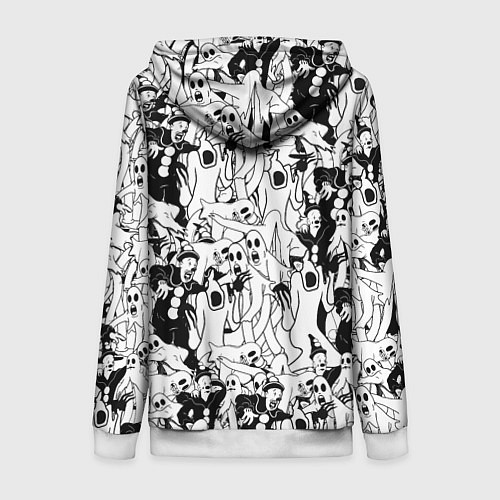 Женская толстовка на молнии GHOSTEMANE / 3D-Белый – фото 2