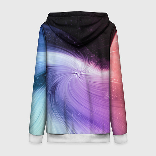 Женская толстовка на молнии Урарака, Очако / 3D-Белый – фото 2