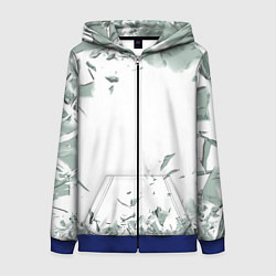 Женская толстовка на молнии Разбитое стекло