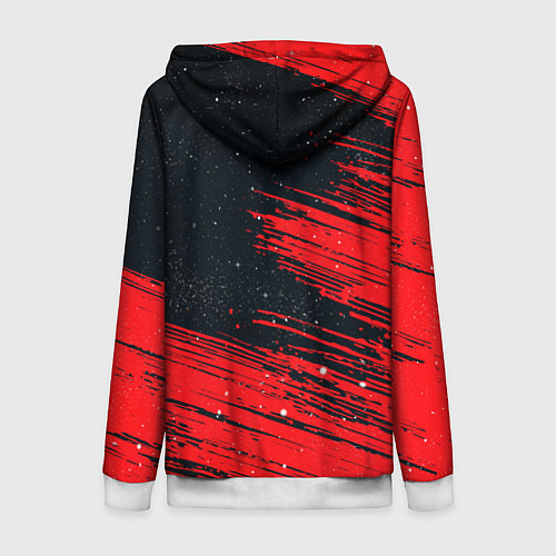 Женская толстовка на молнии AMONG US / 3D-Белый – фото 2