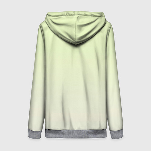 Женская толстовка на молнии Арт сова яркая / 3D-Меланж – фото 2